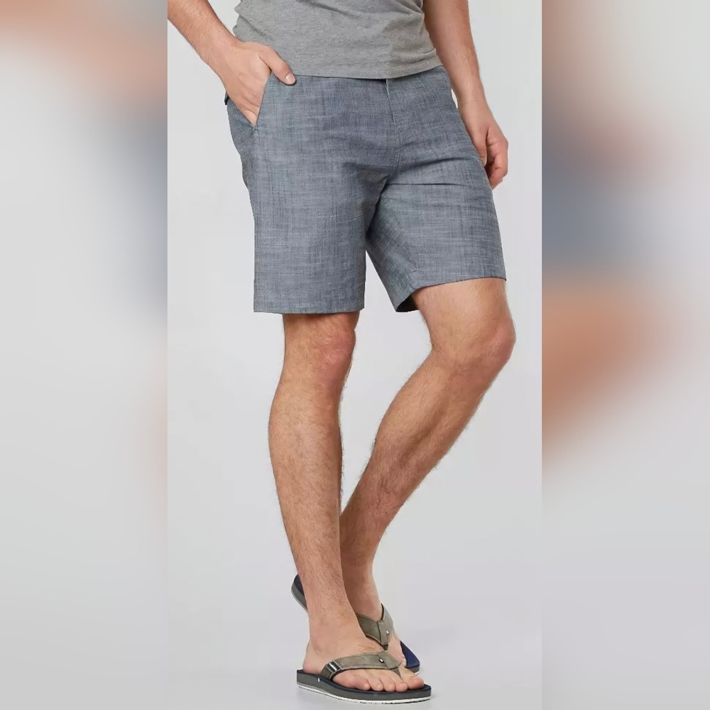 Vissla Men's Size 32 Navy Heather No See Um Shorts EUC 7" Inseam